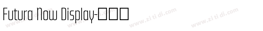 Futura Now Display字体转换 Futura Now Display字体转换